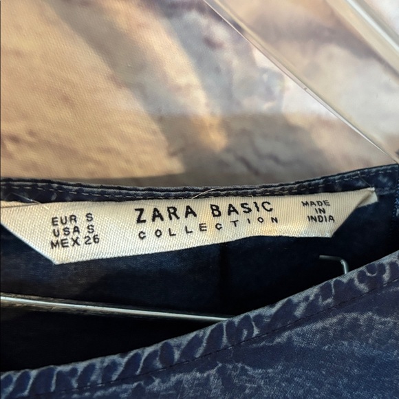 🔵ZARA NAVY Blue Dress With Vibrant Embroidery - Picture 7 of 8